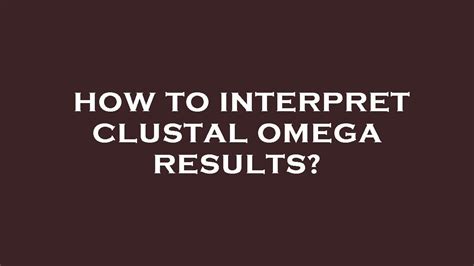 clustal omega website.